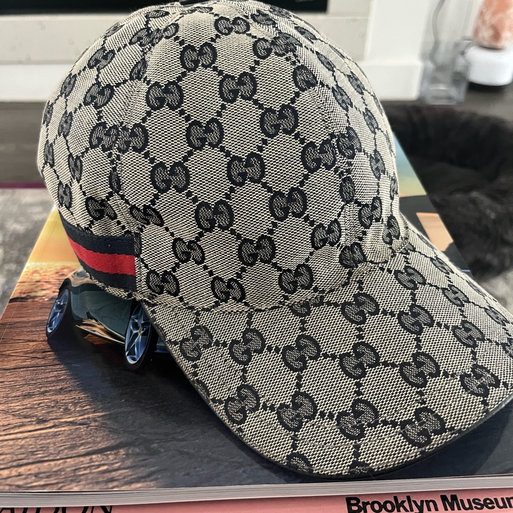 ORIGINAL GG CANVAS BASEBALL HAT WITH WEB